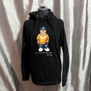 The Dirt Label TDL Gage Bear Detroit Tigers Black Hoodie